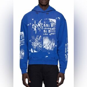 Blue Graphic Men's hoodie Purple Brand street wear